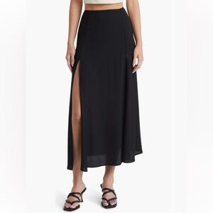 Reformation | Zoe Side Slit Midi Skirt